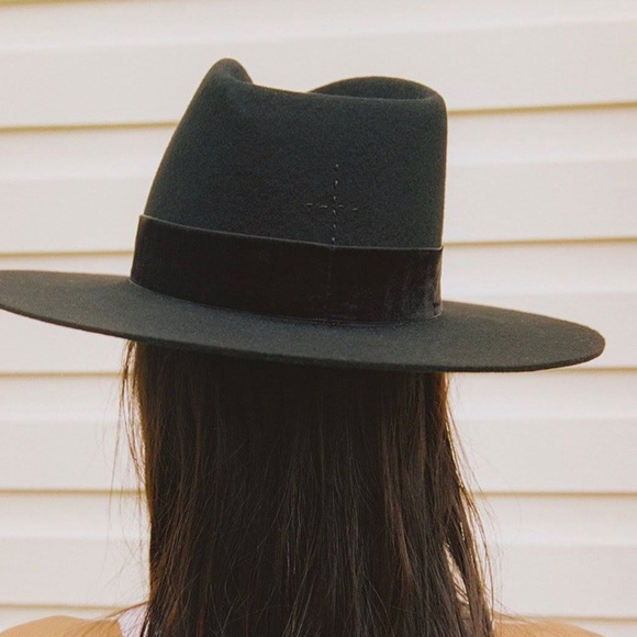 LACK OF COLOR Benson Tri Wool Hat | Black | size Small - Picture 2 of 8